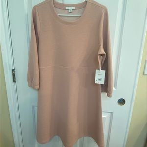 Cute dusty pink long sleeve dress